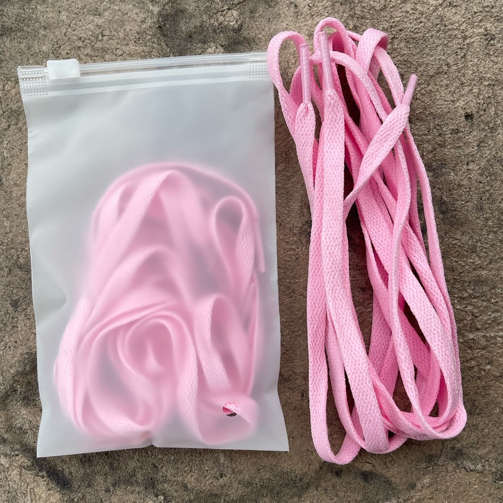 flat shoelaces (pink)